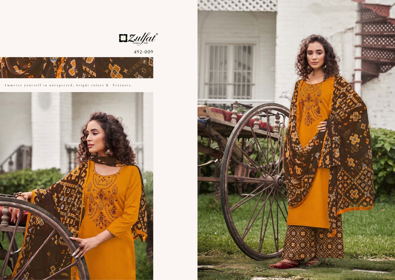 Zulfat Mandakini 492 Cotton Salwar Suits Catalog